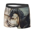 thumbnail image 2 of Daiia Swordsman Cool Dragon Men's Underwear Boxer Briefs, Cotton Stretch Moisture-Wicking Underwear-X-Large, 2 of 9