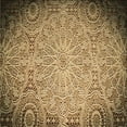 thumbnail image 1 of Ahgly Company Machine Washable Indoor Square Transitional Yellow Orange Area Rugs, 5' Square, 1 of 7