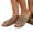 Brown, variant on Women Breathable Knit Mesh Slide Sandals, Open Square Toe Slip On Flat Mules, Casual Summer Beach Walking Slip On Sandals Brown 41
