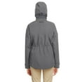 thumbnail image 2 of Nautica B14828132 Womens Voyage Hooded Rain Jacket, Graphite - Extra Small, 2 of 3
