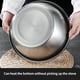 thumbnail image 4 of Colador Apilable De Acero Inoxidable Y Juego De Lavabo Para Mezclar, Colador De Cocina, Lavabo De Arroz, Colador De Ensalada, Juego De Tazones, Colador De Arroz Para Cocina, Restaurante, Cocina Advancent HA026467-03, 4 of 6