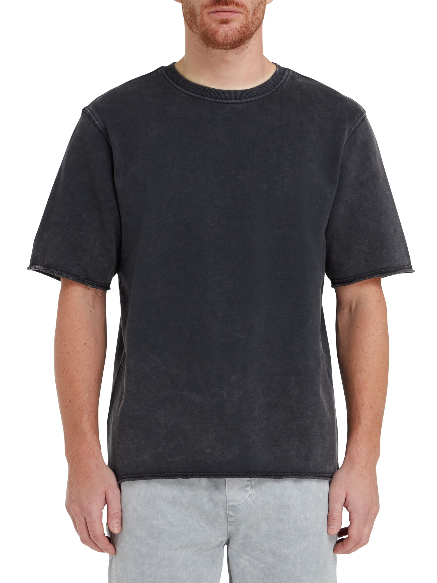EPIC Studio Men's & Men's French Terry Garment Hem Short Sleeve Sweatshirt, Sizes XS-3X - Walmart.com