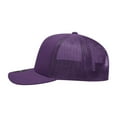thumbnail image 3 of Decky 6021 6 Panel Mid Profile Structured Cotton Blend Trucker-Purple, 3 of 3