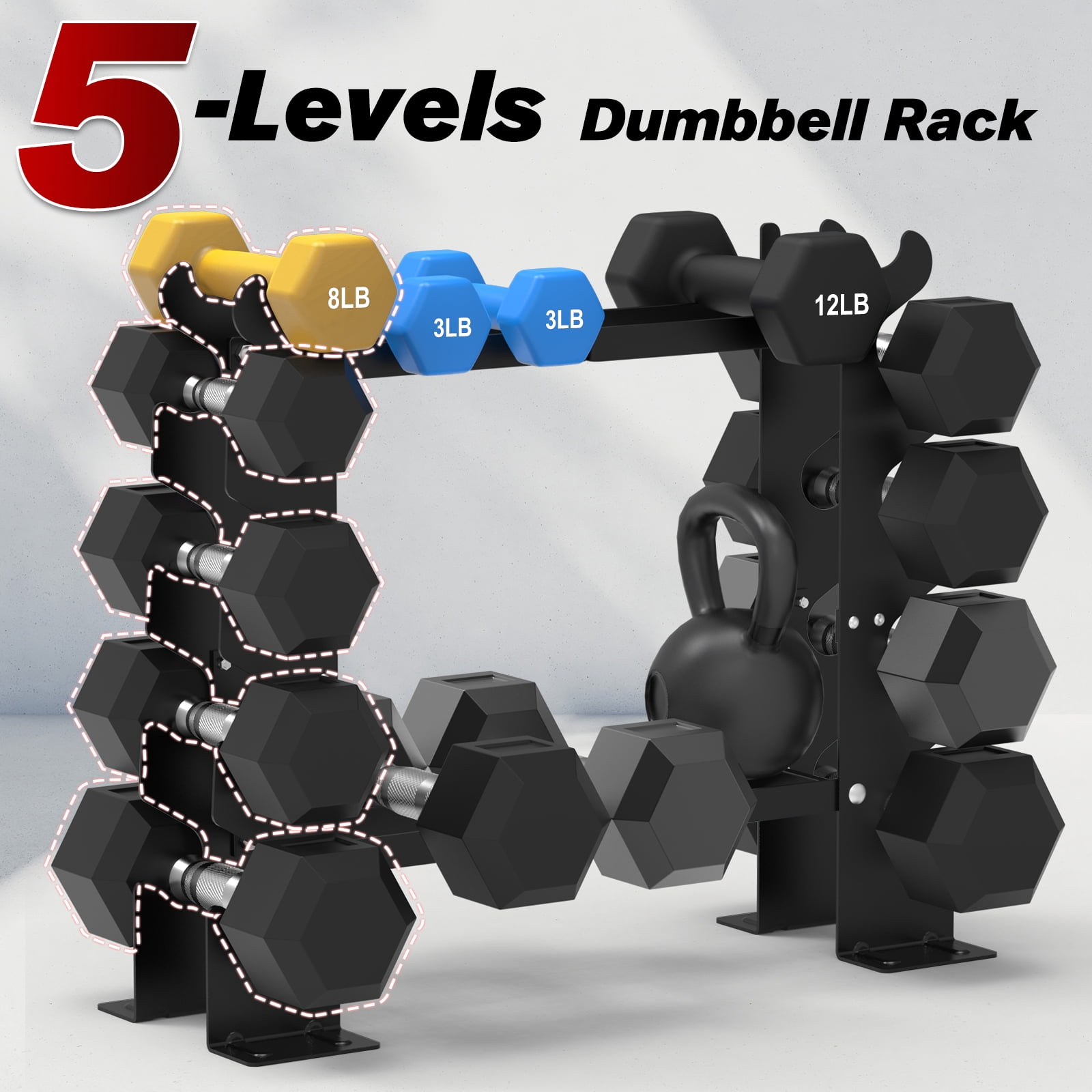 FISUP Dumbbell Weight Rack