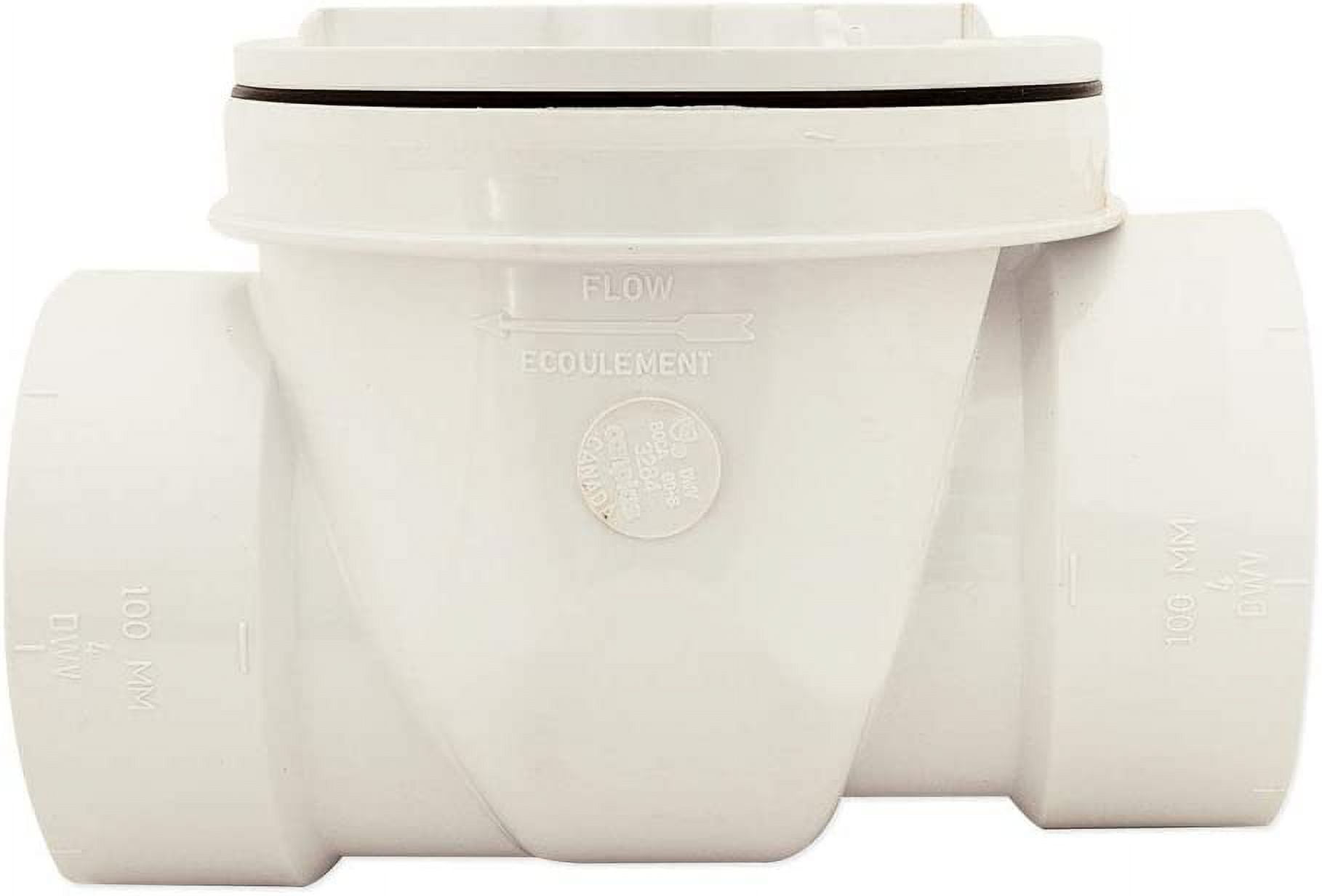 Sewer Backup Protection 4 Inch PVC Backwater Valve - Sewage For Drainage  Systems \u0026 Septic Tanks Backflow Preventer, image size:1818x1232