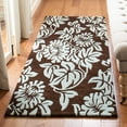 thumbnail image 3 of SAFAVIEH Soho Gavin Floral Wool Area Rug, Light Brown/Blue, 5' x 8', 3 of 9