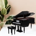 thumbnail image 2 of 1 UNID práctico simple piano melodía caja de escritorio caja de música decoración para regalo, 2 of 5