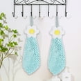 thumbnail image 1 of Flowers Chenille Hand Towel Cute Hanging Hand Wipe Ball Hand Towel Thickened Absorbent Hangable Multifunctional Hand Towel, 1 of 8