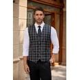 thumbnail image 2 of COOFANDY Men's Business Suit Vest Casual Dress Vest Slim Fit Formal Waistcoat, 2 of 8