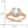 thumbnail image 5 of 10K Rose Gold Tiara Collection Polished Cz Ring (Size 7) Made In Vietnam 10yc391r, 5 of 5