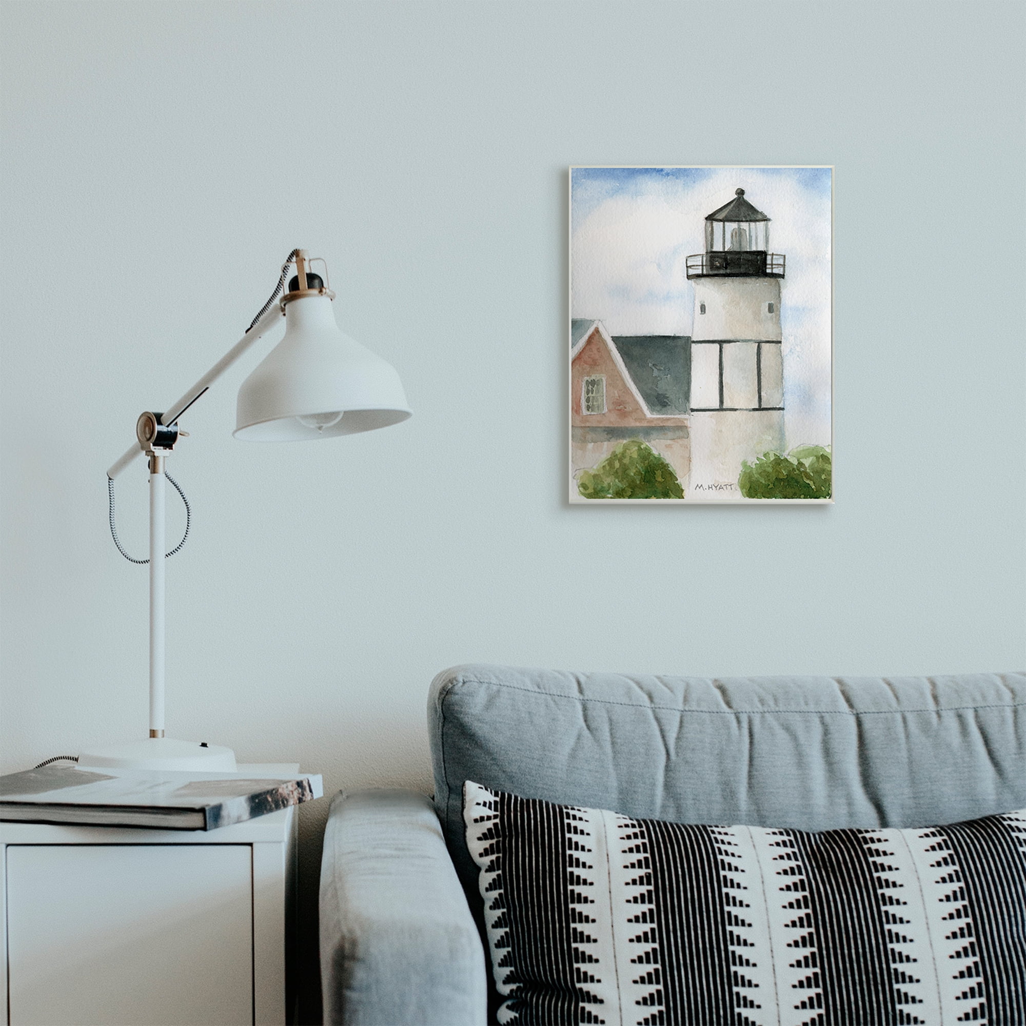 Stupell Industries Sandy Neck Lighthouse Coastal Beach Architecture Wall Plaque, 13 x 19, Design by Melissa Hyatt LLC