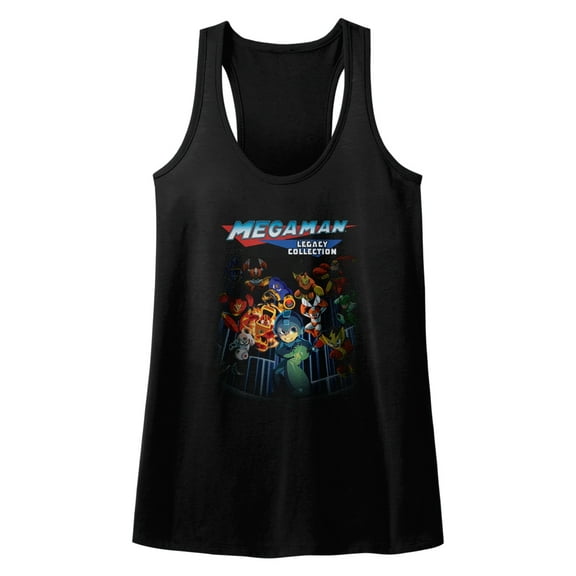 Mega Man Legacy Collection Black Women's Racerback Tank Top