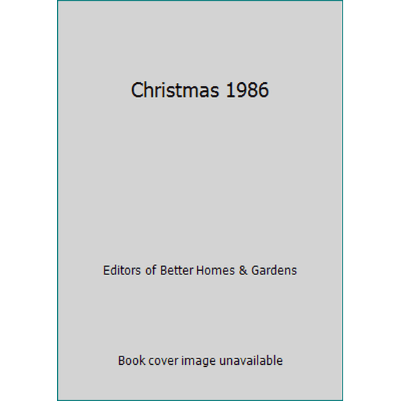 Pre-Owned Christmas 1986 (Hardcover) 0696015706 9780696015700