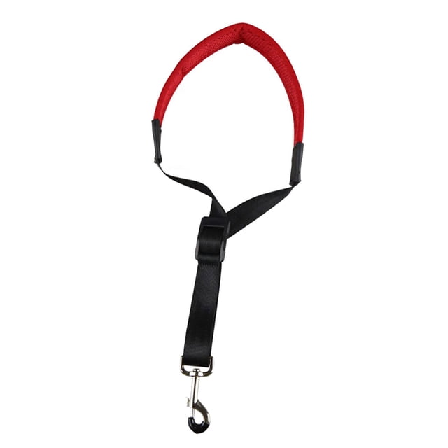 Correa para saxofón Correa para el cuello para saxofón Longitud ajustable portátil de 15 cm a 33 cm Piezas de repuesto Correa duradera para instrument Rojo
