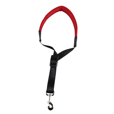 Saxophone Strap Sax Neck Strap for Sax Player Adjustable Neckband Easily Install or Remove with Metal Swivel Snap Lightweight Breathable Red