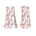thumbnail image 7 of Lsque Tropical Corals Seahorse Pattern Summer Dresses for Women – Sleeveless T-Shirt Swing Sundress, Perfect for the Beach and Casual Days, 7 of 7
