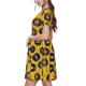 thumbnail image 2 of Easygdp Retro Vinyl Records para Vestido Transpirable de Mujer, Vestido Suelto de Manga Corta con Pliegues y Bolsillos para el Verano, 2 of 6