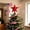 Red, variant on Ke1Clo Patriotic 4th of July Star Tree Topper, Glitter Blow-Molded 6 Inch Pentagons Star, Lightweight Plastic Independence Day Decoration for Christmas Tree Home Party, Red