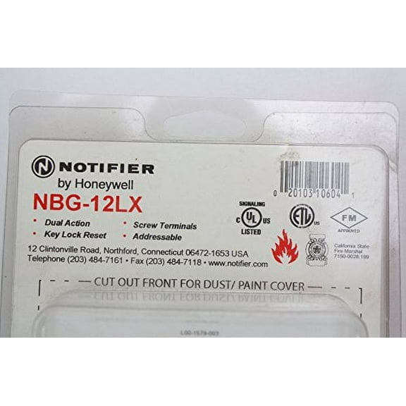 Notifier Nbg-12Lx Fire Alarm Addressable Pull Station Key Lock