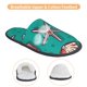 thumbnail image 3 of Fotbe Starfish and Shell Pantuflas Peludas para Mujer con Estampado, Zapatillas de Peluche, Zapatos de Invierno para Casa, Uso Interior y Exterior-Large, 3 of 8