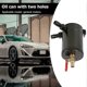 thumbnail image 2 of Universal Oil Catch Can Compact Baffled 2-port Aluminum Reservoir Oil Catch Tank with Drain Valve F, 2 of 5
