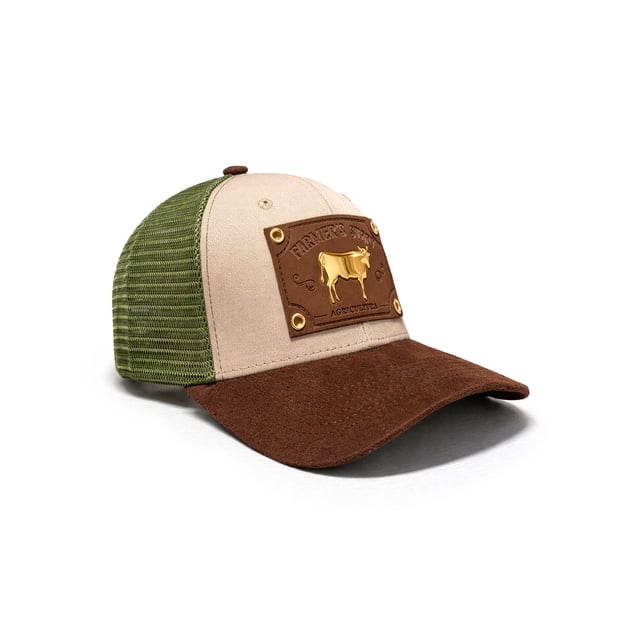 Knite Gorra Farmer Agro Prime Trucker Dorada Ajustable Estilo Ranchero