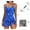 Blue cashew flower 1, variant on One Piece Swimdress Swimsuits for Women Tummy Control Swim Dresses Skirt Bathing Suit