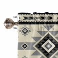 thumbnail image 5 of Bedroom Curtains 63 Inches length, Brown Aztecs Window Treatment Curtain Drapes, Southwestern Stripe Native American Boho Rod Pocket Curtain Panels for Living Room Kitchen, 42"x63", 2 Panels, 5 of 7