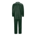 thumbnail image 4 of Fgnfyis Family Christmas Pajamas Matching Sets Silk Satin Long Sleeve Button Down Soft 2 Piece Pajamas Set Loungewear Sleepwear, 4 of 6