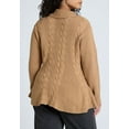 thumbnail image 2 of ELOQUII Women's Plus Size Peplum Zipper Sweater, 2 of 3