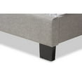 thumbnail image 5 of Baxton Studio Willis Modern and Contemporary Light Grey Fabric Upholstered King Size Bed, 5 of 7