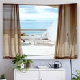 thumbnail image 2 of Tapiz de microtela de fibra con vista a ventana, 150 x 150 cm, 2 of 2