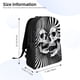 thumbnail image 4 of Disketp Psychedelic Skull Illusion Art Mochila Unisex de Apertura Lateral Completa, Mochila para Laptop para Escuela, Trabajo y Viajes, 4 of 8