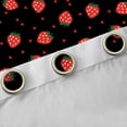 thumbnail image 4 of Manfei Cute Strawberry Blackout Curtains Set of 2 (52x84 Each),Polka Dot Window Curtains,Red Black Curtains and Drapes For Girls,Ultra Soft Home Decor, 4 of 6
