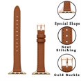 thumbnail image 2 of Stiroll Correas De Cuero Delgadas Compatibles Con Apple Watch Band 49 Mm, 46 Mm, 45 Mm, 44 Mm, 42 Mm (Serie 3 2 1) Pulsera Delgada De Cuero De Grano Superior Para Iwatch Ultra Se Series 10/9/8/7/6/5/4, 2 of 5