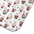 thumbnail image 3 of White Christmas Santa Pattern Dish Drying Mat for Kitchen 1 Pack, Ultra Absorbent Microfiber Dishes Drainer Mats,18x24in(46x61cm), 3 of 4