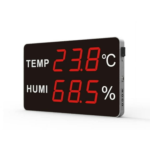 Industry Rated High Accuracy Large 5-Inch LED Display Thermometer & Hygrometer