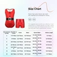 thumbnail image 5 of YONGHS Kids Girls Christmas Party Costume Sleeveless Ballet Dance Bodysuit Leotard with Shorts Red&Black 4, 5 of 5