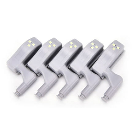 

Goodhd 5/10Pcs Cabinet Cupboard Closet Wardrobe LED Hinge Lights Smart Sensor Lamp