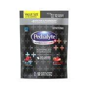Pedialyte AdvancedCare Plus Electrolyte Drink Mix, Strawberry Freeze/Berry Frost Variety Pack, 0.6 oz, 12 Count