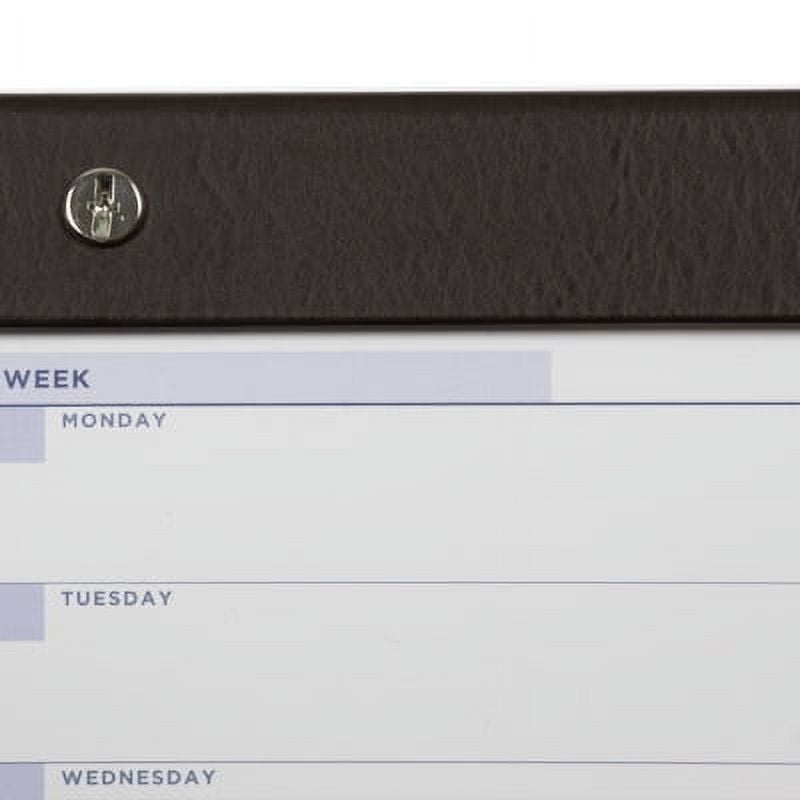 Gallery Leather Undated Weekly Pad Planner - Acadia Navy - 7"x 11"