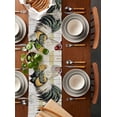 thumbnail image 2 of Vintage Rooster Table Runner 90 Inches, Retro Farmhouse Animals Wooden Bed Runner Dresser Scarves Tabletop for Indoor Outdoor Parties/Ceremony/Banquet, 13" x 90", 2 of 8