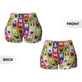 thumbnail image 5 of Xecao Colorful Bulldog Print Workout Shorts for Women Soft Smooth Gym Yoga Scrunch Active Tennis Workout Running Shorts, 5 of 9
