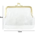thumbnail image 2 of HUGFEGWE Clear Coin Purses, Portable Coin Bags Transparent Coin Purse Iron Kiss Lock Coins Pouches Multifunctional Small Wallet(silver), AM15SD09FZQUS CJB91-61521, 2 of 7