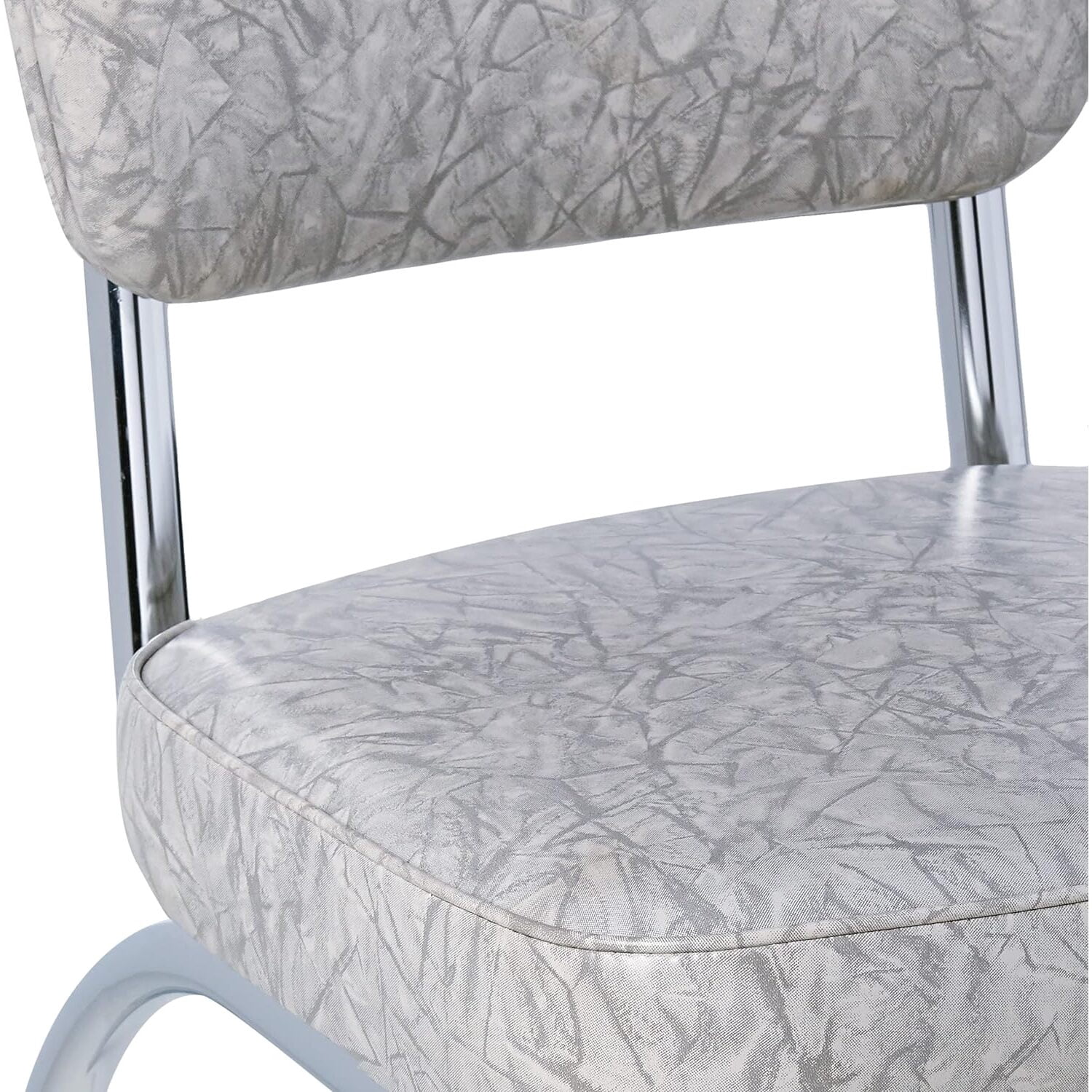 Richardson Seating Diner Chair with 2" Box Seat-Color:Cracked Ice Grey