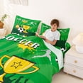 thumbnail image 3 of Erosebridal Cartoon Football Trophy Kids Queen Sheet Sets,Soccer Sport Ball Games Bed Set For Boys 4 Pieces, 3 of 6