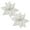 Silver, variant on Opvise 2Pcs Glitter Artificial Christmas Flower DIY Wreath Decoration Simulation Poinsettia Sequins Cloth Flower Christmas Tree Decoration for Christmas White