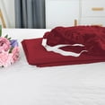 thumbnail image 2 of 1500 Series Single Fitted Sheet, Smart and Deep Pocket 18 inch, California King Burgundy, 2 of 4