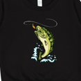 thumbnail image 3 of Inktastic Leaping Bass Fish Toddler Sweatshirt, 3 of 4