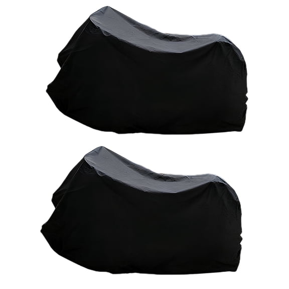 2 PCS Bike Bicycle Cover Waterproof Dustproof for 1 or 2 Bikes,Bike Cover Rain Sun UV Wind Snow Proof Resistant (Black)